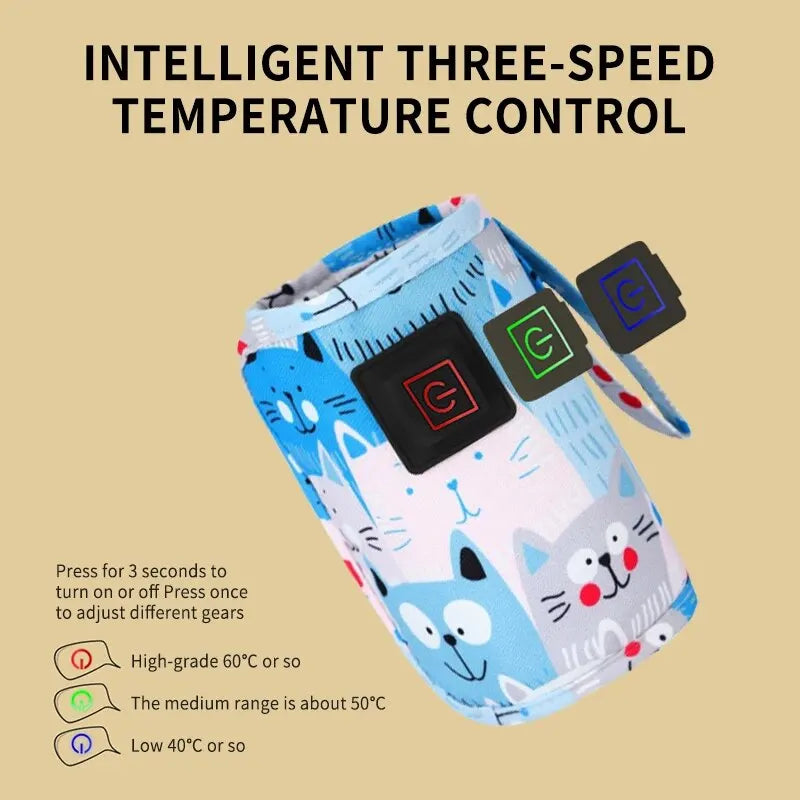 USB Baby Bottle Warmer β Portable & Constant Temperature Heating