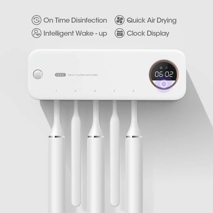 Smart UV Disinfection Toothbrush Holder