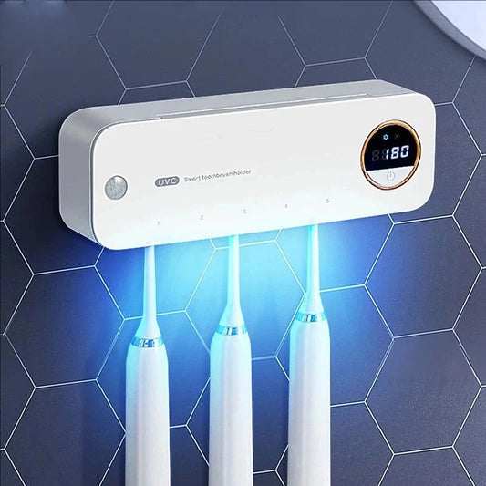 Smart UV Disinfection Toothbrush Holder